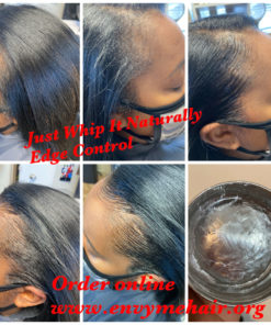 Using Just Whip It Naturally Shampoo,Conditioner and Wdge Control